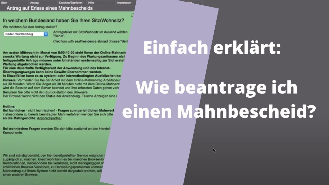 Wie Beantrage Ich Einen Internationalen Führerschein Wie beantrage ich einen Mahnbescheid ? Eine Ausfüllanleitung für den