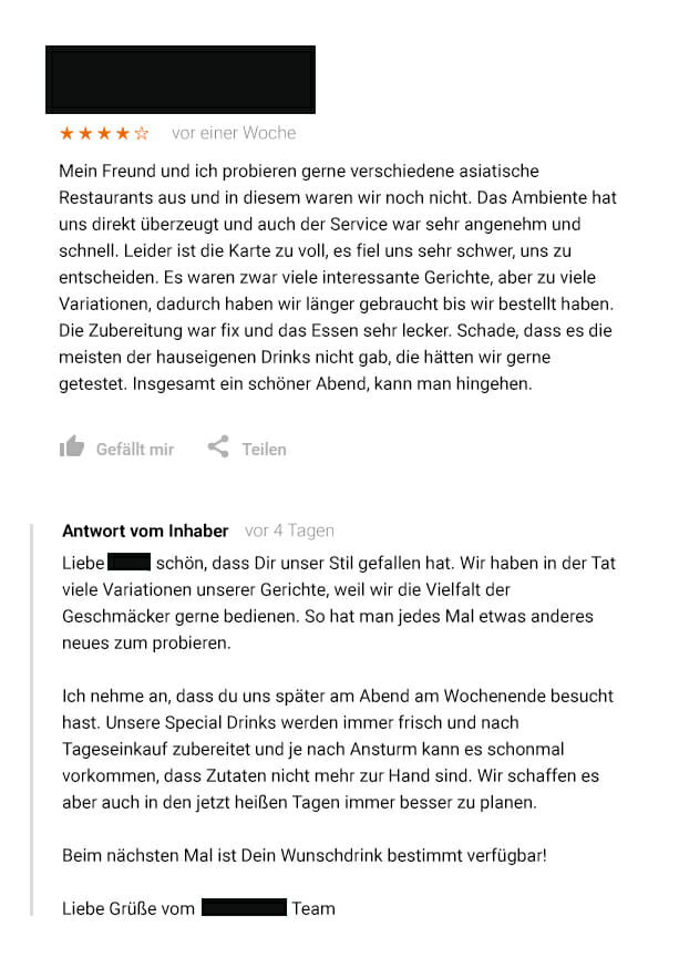 Rezensionen Für Orthopädische Praxis Am Fürstenhof Wie man auf eine Google Rezension antworten sollte - mit 3 Beispielen