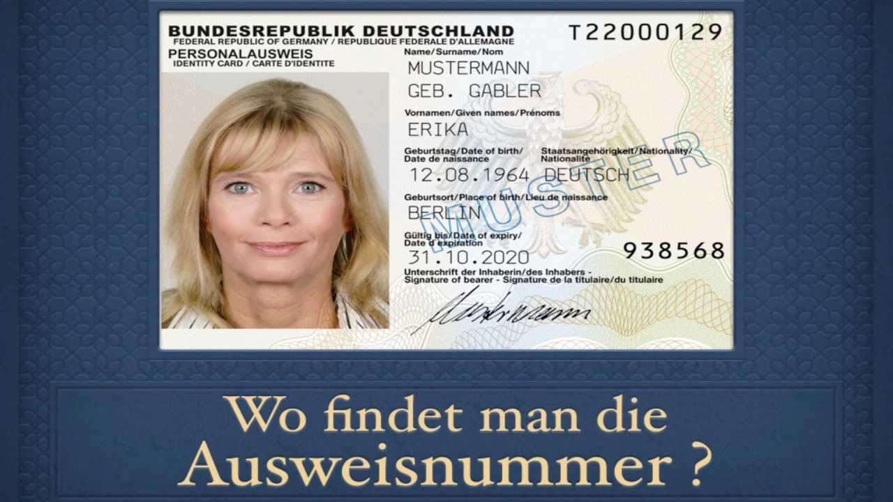 Elektronischer Aufenthaltstitel Pin Brief Verloren Wo ist die Ausweisnummer ? (beim neuen Personalausweis) - YouTube