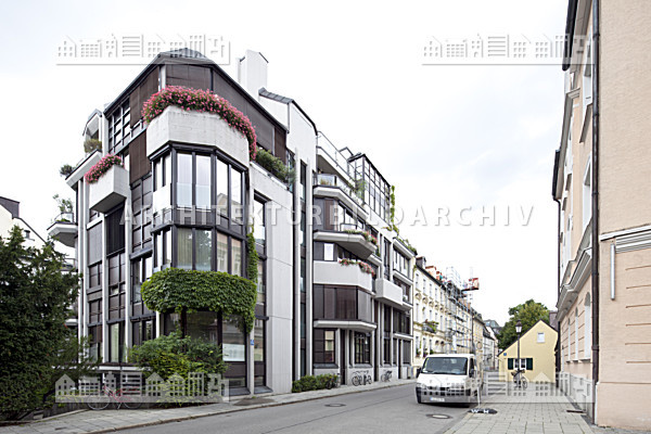Hagebaumarkt & Gartencenter München Nord Lerchenauer Straße München Wohngebäude Werneckstraße 5 München - Architektur-Bildarchiv